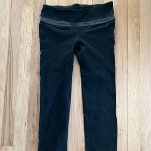 Black Capri Althetic Shorts